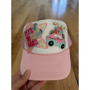 Custom Otto Christmas Patch Trucker Hat NEW Let’s Go Girls Holiday Vibes
